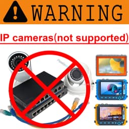 Portable CCTV Tester IV8W 8MP AHD/CVI/TVI Mini Monitor Cameras Tester HDMI VGA Input Video Cable Security Camera Tester