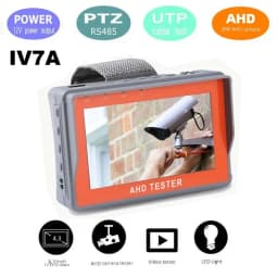 Portable CCTV Tester IV8W 8MP AHD/CVI/TVI Mini Monitor Cameras Tester HDMI VGA Input Video Cable Security Camera Tester