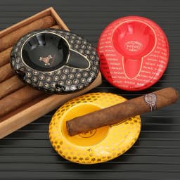 GALINER Ceramic Ashtray Cigar Tool Portable Home Smoking Ash Tray For Cigar Indoor Travel Ashtrays