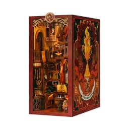 CUTEBEE Puzzle 3D DIY Book Nook Kit Wooden Bookend with Touch Light Secret Rhythm Music Booknook Building Decoration Model Gift