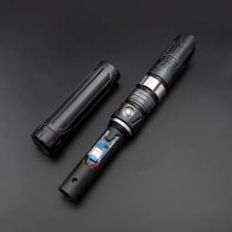 TXQSABER Heavy Dueling Smooth Swing Customized Pixel Lightsaber 1 inch Blade 12 Colors Cosplay Blaster Sword Kids Toys