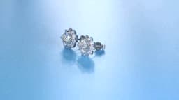 Snowflake Stud Earrings 925 Sterling Silver Jewelry 6.5mm 1.0 Carat Diamond Moissanite Earrings For Women Wedding Gift