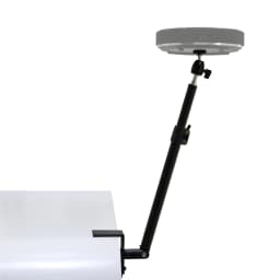 Desktop Clip Tripod Standing Desk Monitor with 1/4" Ball Head Table Fixture Ring Light Adjustable Bracket Stand DSLR Camera