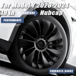 4PCS Hub Cap for Tesla Model Y 19 Inch Performance Replacement Wheel Cap Automobile Hubcap Full Rim Cover Accessories 2018-2024