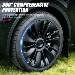 4PCS Hub Cap for Tesla Model Y 19 Inch Performance Replacement Wheel Cap Automobile Hubcap Full Rim Cover Accessories 2018-2024