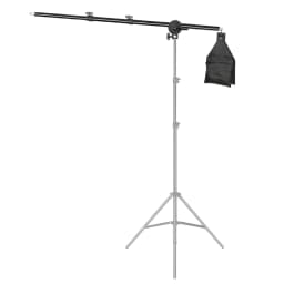 Photo Studio Adjustable Cantilever Stand Cross Arm With Sand Bag Pivot Clamp Use For Light Stand Accessories Extension Rod 135CM