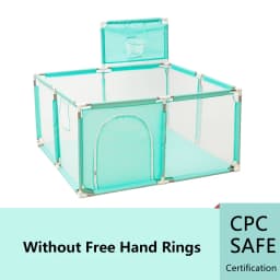 IMBABY Baby Playpens With Basketball Frame Corralito for Babies Indoor Baby Playground Multifunctional Playpen for Children