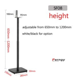 (1 pair=2pcs) SF08 65cm-125cm Adjust Surround Sound Speaker Display Stand Floor 9500S Q90R Q950R Q950A RT5 Z9R Sonos Play 1 / 3