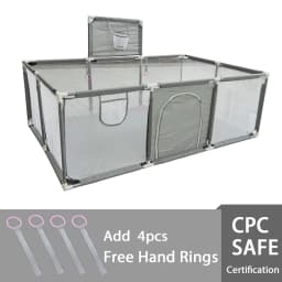 IMBABY Baby Playpens Indoor Baby Corralitos Safety Barriers for Kids Baby Activity Gym Large Parks for Baby Groundbox Fence