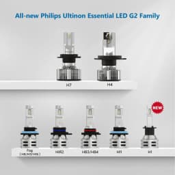 Philips Ultinon Essential G2 LED H1 H4 H7 H8 H11 H16 HB3 HB4 HIR2 6500K Bright White Auto Headlight LED Bulbs 12V 24V Lamps