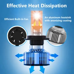 Philips Ultinon Essential G2 LED H1 H4 H7 H8 H11 H16 HB3 HB4 HIR2 6500K Bright White Auto Headlight LED Bulbs 12V 24V Lamps
