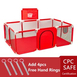 IMBABY Baby Playpen Indoor Baby Playground Park for Baby Corralito Basketball Baby Activity Gym Outdoor Play Groundbox Dry Pool
