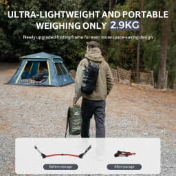 Naturehike XJC04 Folding Camping Cot Height Adjustable Ultralight Backpacking Cot Portable Camping Bed for Camping Hiking Travel