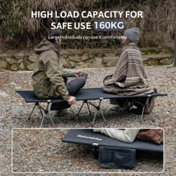 Naturehike XJC04 Folding Camping Cot Height Adjustable Ultralight Backpacking Cot Portable Camping Bed for Camping Hiking Travel
