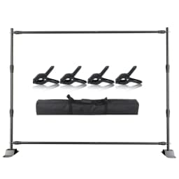 Background Stand Support Green Screen 2.4*3.0M Telescopic Heavy Duty Photography Backdrop Show Party Adjustable Frame Weddin