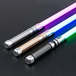 TXQSABER Neo Pixel Heavy Dueling RGB Lightsaber Metal Hilt Smooth Swing Christmas Cosplay Jedi Luminous Swords Kids Toys