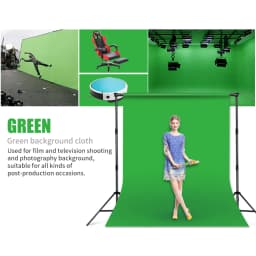 2*3/3*3M Photography Backdrops Polyester Cotton Photo Studio Backdrop Green Screen Chromakey Background Cloth Photo Studio