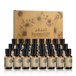 AKARZ Hots 24 Set Tea Tree,Lavender,Sandalwood,Rose,Patchouli,Musk,Ylang,Vanilla,Neroli Lily Essential Oil Candle Soap Scensts