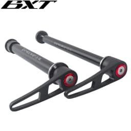 BXT Bicycle Alloy Thru Axle Skewer, Quick Release Bucket Shaft Lever for MTB BMX Mountain Bike Aluminum Skewers, 100*15mm