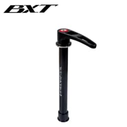 BXT Bicycle Alloy Thru Axle Skewer, Quick Release Bucket Shaft Lever for MTB BMX Mountain Bike Aluminum Skewers, 100*15mm
