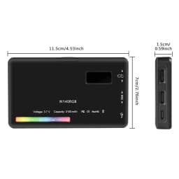 SH W140 RGB Video Light 2500-9000K 3100mAh LED Camera Light With Diffuser Effect Vlog Fill Light Photography Lighting