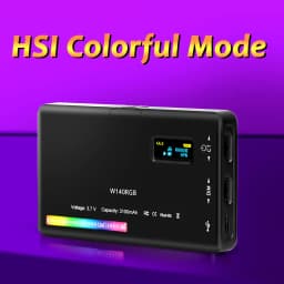 SH W140 RGB Video Light 2500-9000K 3100mAh LED Camera Light With Diffuser Effect Vlog Fill Light Photography Lighting