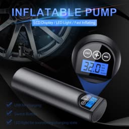 12V 150PSI Rechargeable Air Pump Tire Inflator Cordless Portable Compressor Digital Car Tyre Pump for Car Bicycle Tires Balls