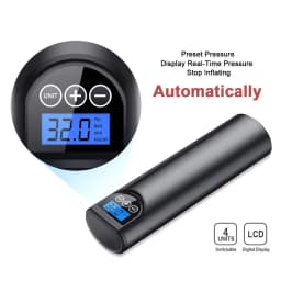 12V 150PSI Rechargeable Air Pump Tire Inflator Cordless Portable Compressor Digital Car Tyre Pump for Car Bicycle Tires Balls