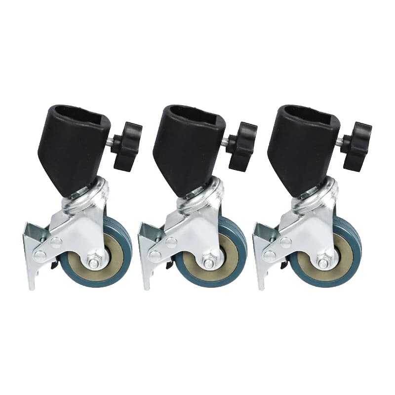 SH 16-22mm Professional Universal Pro 3 Wheels Multi-function Photography Studio Heavy Lighting Century Photography Accessories