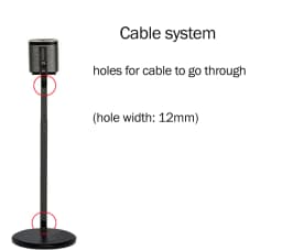 1 Pair=2PC White SF10L 82.5cm-114cm Q930 9500 990C Q990F Q30B Q90B Round Base Adjust Surround Sound Speaker Display Floor Stand