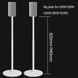 1 Pair=2PC White SF10L 82.5cm-114cm Q930 9500 990C Q990F Q30B Q90B Round Base Adjust Surround Sound Speaker Display Floor Stand