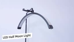Fosoto Fashion Arc Photography Lamp LED Half-Moon Shaped Light Led Video Lash Light With For Beauty Eyelash Tattoo Makeup