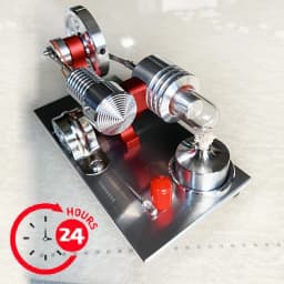 Stirling Engine Steam Engine Model Micro Generator Luminous Power Generation Model Scientific Physics Experiment Toy Gift