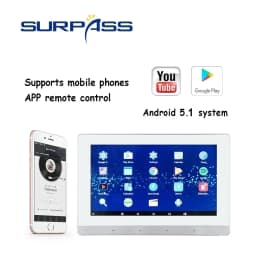 7inch WiFi In Wall Amplifier Touch Screen Android Amplifier Audio Amp Home Background Music System Residential Environment Sound