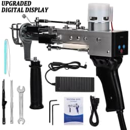 Tufting Gun 2 IN 1 Electric Carpet Tufting Gun Can Do Both Cut Pile and Loop Pile Hand Gun Carpet Weaving Flocking Power Tools