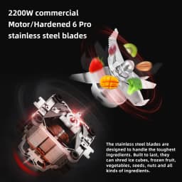BioloMix Digital BPA FREE 2L Automatic Program Professional Commercial Blender Mixer Juicer Food Processor Ice Smoothies Fruit