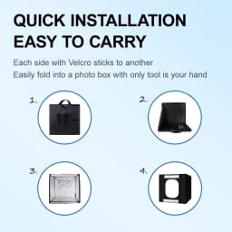 Yizhestudio 60 cm LED light box Folding Photo Studio Softbox light Tent with white yellow black background Accessories box light