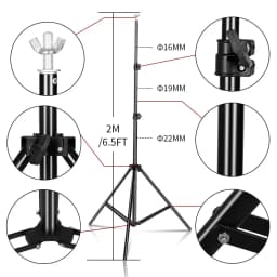 2X2M 2X3M 2.6X3M Background Support System Photography Backdrops Stand Photo Studio Kit Chromakey Green Screen Frame