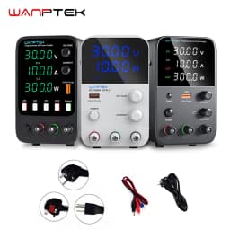 Wanptek Adjustable DC Power Supply 30V 10A 60V 5A Lab Bench Power Source Stabilized Power Supply Voltage Regulator Switch 220V