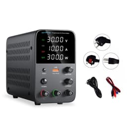 Wanptek Adjustable DC Power Supply 30V 10A 60V 5A Lab Bench Power Source Stabilized Power Supply Voltage Regulator Switch 220V