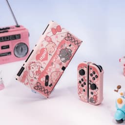 GeekShare Rabbit Protective Case for Nintendo Switch / Switch Oled Dock Cover Dust Cover Kits NS Accessories Gothic Bunny Series