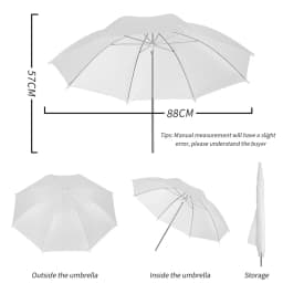 4 Pcs 83cm Photo Studio Umbrella Photography Photo Video Light White Reflector Umbrella Without Stand Gold Sliver Black 3 Color