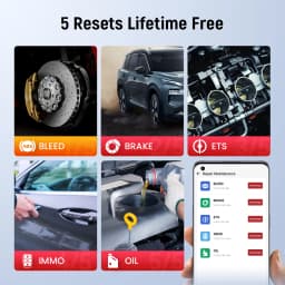 THINKCAR BD6 OBD2 Scanner Bluetooth Diagnostic Full System Diagnosis 5 Reset Function Scan Tool Lifetime Free for All Cars