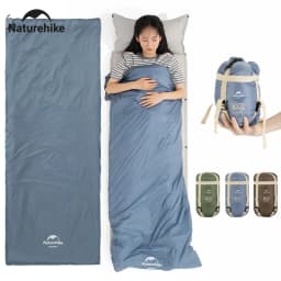 Naturehike LW180 Sleeping Bag Ultralight Waterproof Cotton Sleeping Bag Summer Hiking Camping Sleeping Bag