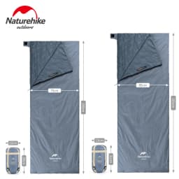 Naturehike LW180 Sleeping Bag Ultralight Waterproof Cotton Sleeping Bag Summer Hiking Camping Sleeping Bag