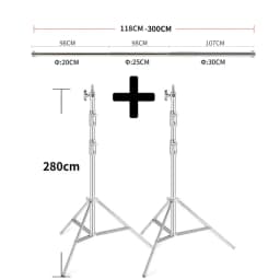 2.8x2/3M Universal Telescopic Crossbar Photo Background Support System Adjust Stand Photography Photo Studio Boom Super Racks