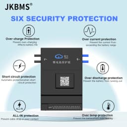 JKBMS 12S 13S 14S 15S 16S 17S 20S 21S 24S Smart BMS 150A 200A with Active Balance Board Li-Ion Lifepo4 100ah lto battery jikong