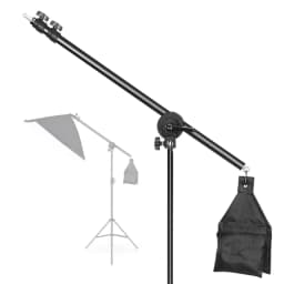 Rotatable Aluminum Adjustable Tripod Boom With 2m Light Stand Sandbag for Studio Photography Video
