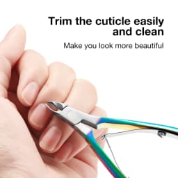 MR.GREEN Gorgeous Colorful Cuticle Nippers Cuticle Clippers Nail Manicure Scissors Trimmer Dead Skin Remover Stainless Stee Tool