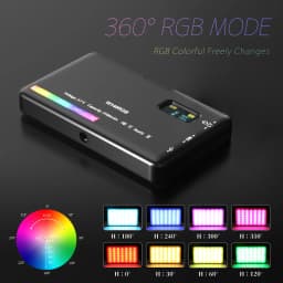 SH W140 RGB Video Light 2500-9000K LED Camera Light 3100mAh With Diffuser Effect Vlog Fill Light Photography Lighting